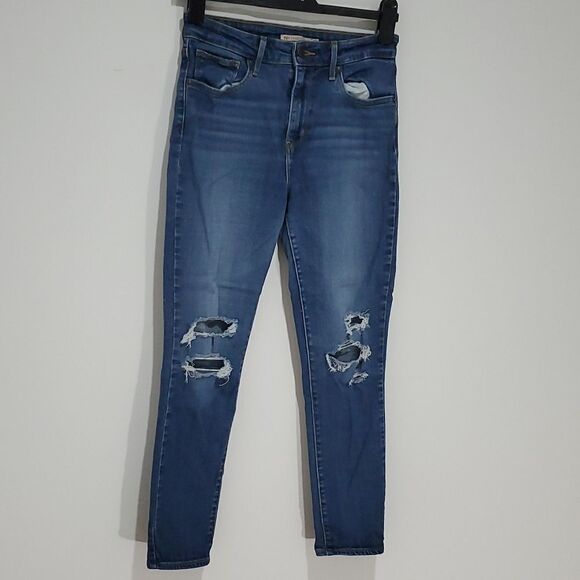 Levi's 721 28x26 High Rise Super Skinny Jeans - Picture 1 of 7